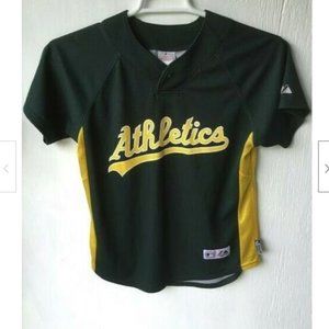Men's Green Oakland A's V Neck Tee MLB S
